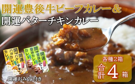 2424R_開運！豊後牛ビーフカレー2箱＆バターチキンカレー2箱（計4箱）