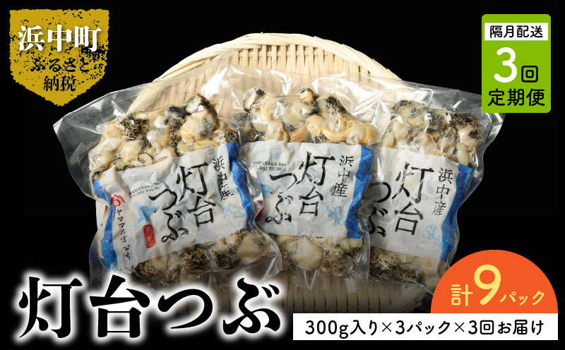 
＜全3回・隔月＞灯台つぶ定期便【総重量2.7kg】_H0023-004
