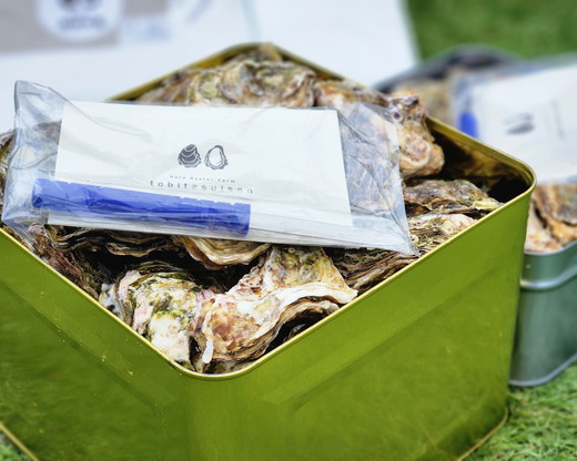 飛田水産　石川県七尾産　能登かき　殻付き半缶｜牡蠣　専用ナイフ 牡蠣 かき カキ 能登の里山里海 石川県七尾市 能登半島　※要加熱 ※2026年1月上旬～5月下旬頃に順次発送予定 ※北海道・沖縄・離島