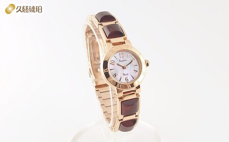 久慈産琥珀使用　ソーラーパワーウォッチ（Sサイズ：手首まわり約16cm）