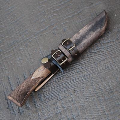 ふるさと納税 南国市 土佐鍛　MINI剣鉈110 鮎型 土佐オリジナル白鋼　樫オイルステンチェッカー |  | 03