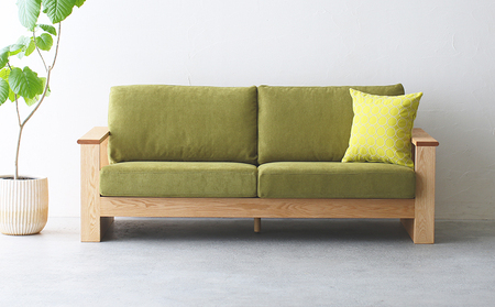 クッション おしゃれ タンバリン イエロー 正方形 約 45 × 45cm ミナペルホネン dop tambourine 生地 刺繍 ソファ 家具 インテリア 秋山木工 秋山木工株式会社 静岡県 藤枝