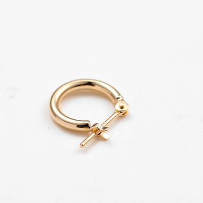 ふるさと納税 昭和町 K18　フープピアス　111624　　　　　　　太さ1.5mm ・直径10.0mm |  | 01