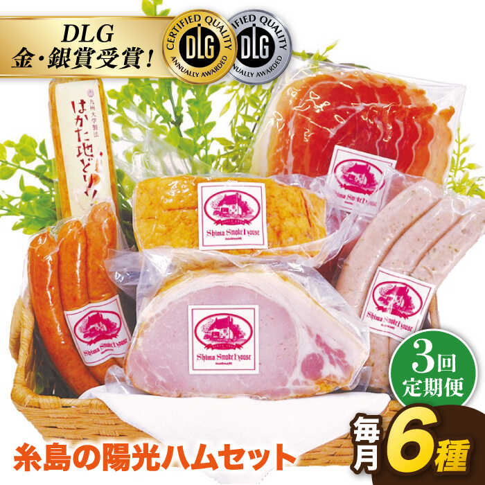 【ふるさと納税】【全3回定期便】糸島の陽光ハムセット2《糸島》【志摩スモークハウス】[AOA011] ソーセージ6万1千円61000円