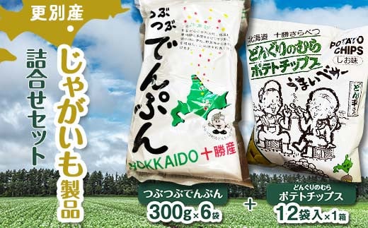 
北海道 更別村 ポテトチップス お菓子 スナック菓子 おやつ 料理 でんぷん 詰め合わせ 常温 馬鈴薯 F21P-452
