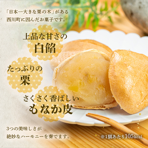 FYN6-157 【西川町銘菓】日本一大きな栗の木「栗もなか」 6個入 全国菓子博覧会 技術優秀賞受賞 和菓子 最中 山形県 西川町
