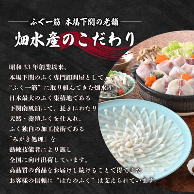 ふるさと納税 下関市 【お届け指定日必須】 とらふぐ料理セット 5〜6人前 冷蔵 ID019 |  | 01