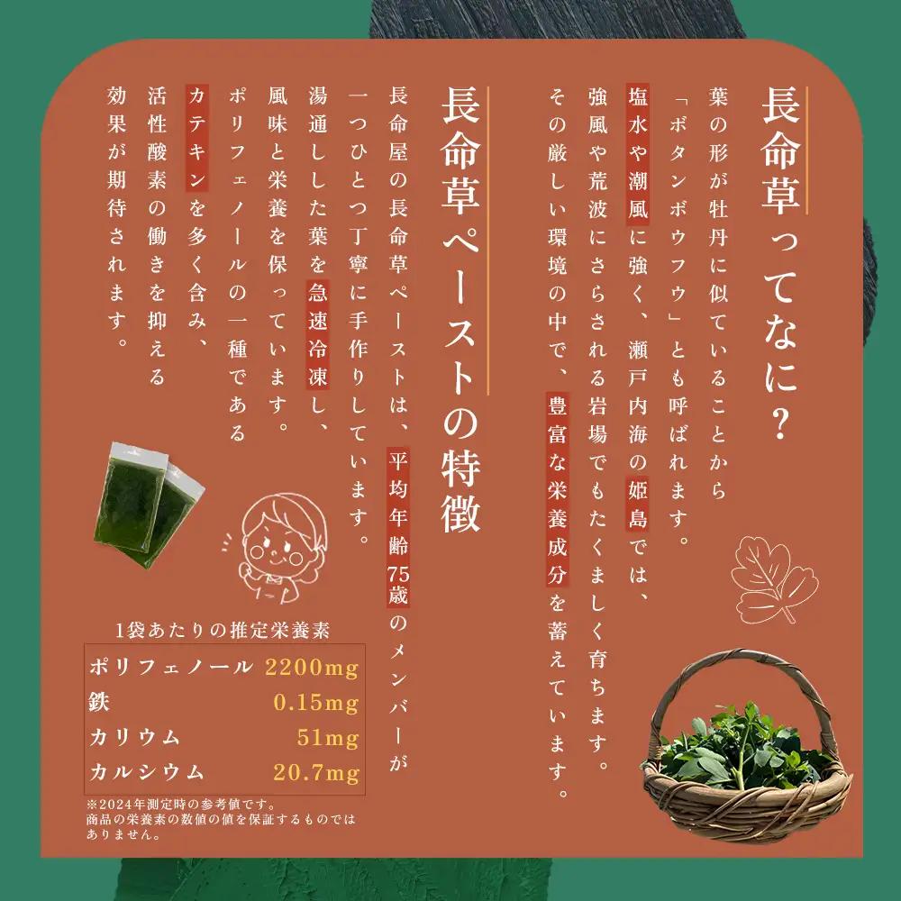 姫島村産 長命草 ペースト 1箱(30袋入り) P1