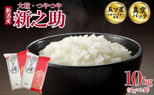 【2026年2月中旬発送】新之助 10kg 令和7年産 真空パック 五つ星お米マイスター 新潟県産 新発田産 備蓄 非常 防災 長期保存 アウトドア こめ 米 お米 新潟県 新発田市 三糧 sanryo009_01_02