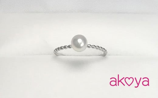 真珠 指輪 リング 選べる サイズ パール 5.5ﾐﾘ K18WG あこや真珠 三重県 伊勢志摩 志摩市 志摩 アクセサリー ジュエリー アコヤ貝 プレゼント クリスマス 人気 おすすめ 結婚式 誕生日 あこや / akoya 可愛いツイストリング(K18WG)*