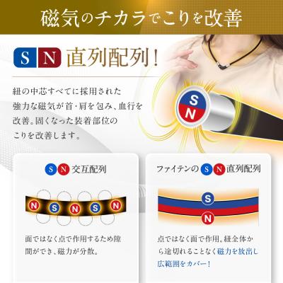 ふるさと納税 京都市 【ファイテン】RAKUWA磁気チタンネックレス Vタイプ(管理医療機器)ブラック<50cm> |  | 01