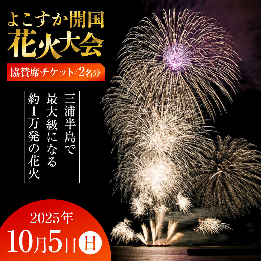 【ふるさと納税】【数量限定】横須賀市 よこすか開国花火大会 2名分 観覧 協賛チケット【一般社団法人横須賀市観光協会】[AKHJ002]