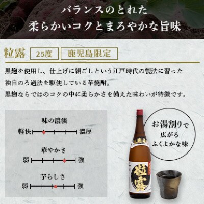 【本格焼酎】粒露 【鹿児島限定】1800ml×3本　B5−11【1605257】
