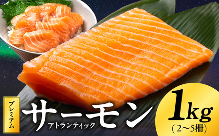 【定期便】ノルウェー産 プレミアム アトランティックサーモン 1kg 【2026年3月＆6月発送】
