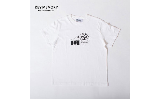 【0サイズ】【KEY MEMORY】Camera T-shirts WHITE