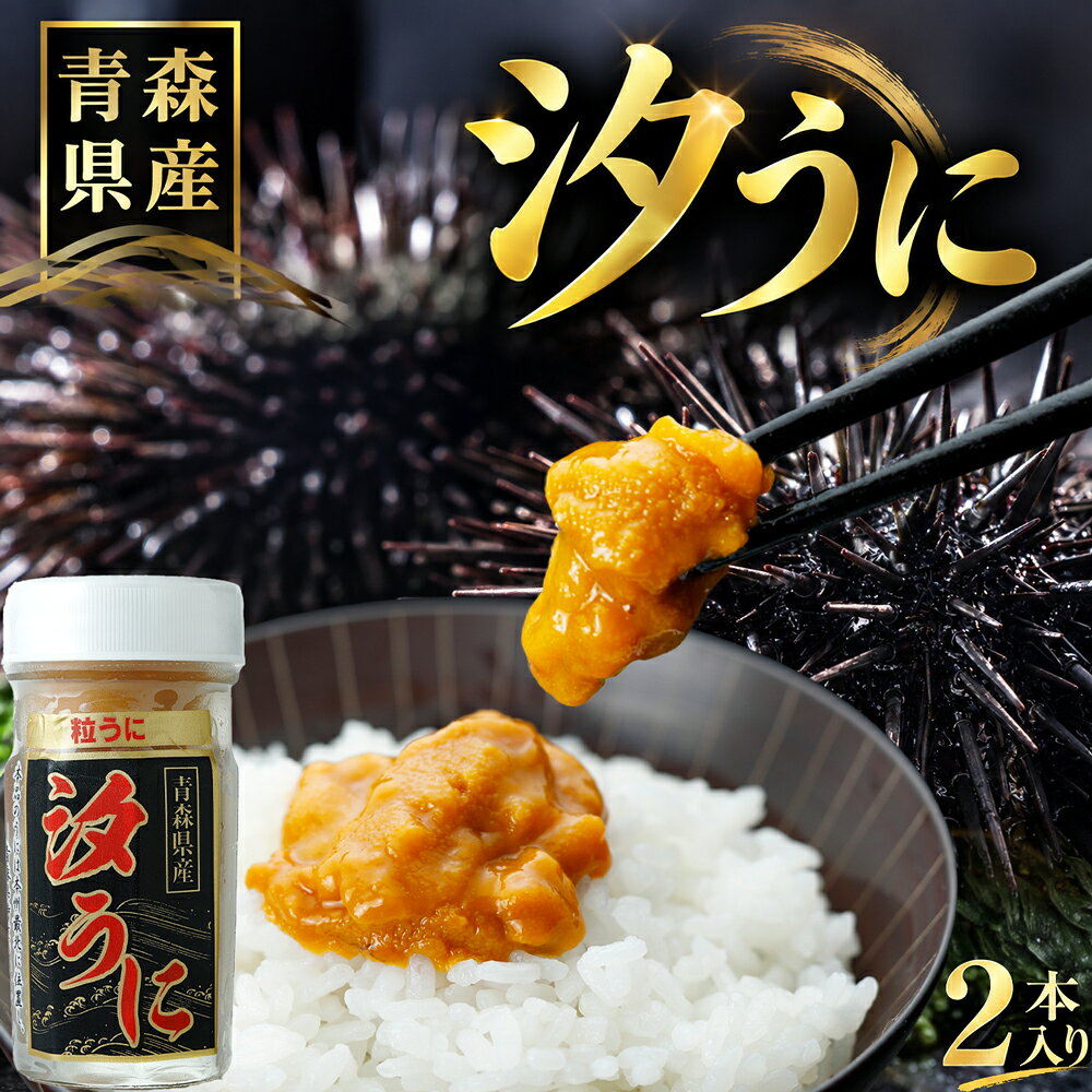 【ふるさと納税】【とろける食感】青森県産 下北産瓶詰め塩うに(60g×2)【配送不可地域：離島】ウニ うに 塩ウニ 瓶詰 青森県産 天然 うに 瓶塩 ふるさと納税 うに ふるさと納税 ウニ 青森県産 下北 うに