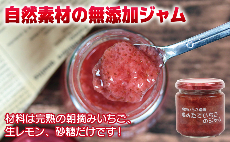 【先行予約】完熟朝摘みいちごのジャム【苺 無添加 自然素材 フルーツ イチゴ 高評価 数量限定】