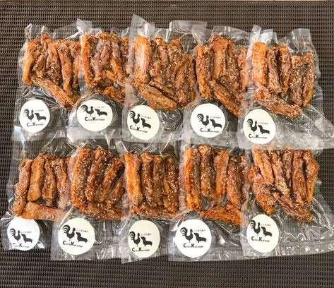 
［福岡市発］冷たいからあげ特製甘辛味100g×10個セット
