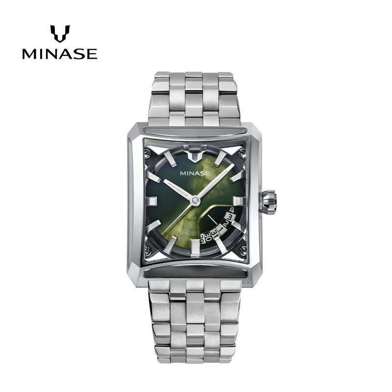 【ふるさと納税】MINASE時計 SEVEN WINDOWS ブレスレットタイプ（VM15-M01YGR-SSB） MINASE 日本製 時計 腕時計 メンズ 高額 人気 ランキング【協和精工株式会社】[F11941]