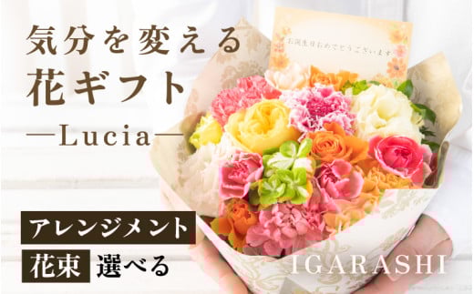 気分を変える花ギフト -Lucia- (アレンジメント・四季限定アイテム) [aw062-a002_09]