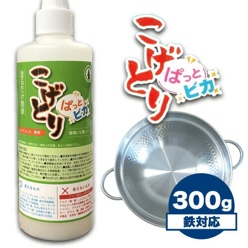 【ふるさと納税】こげとりぱっとビカ 300g 株式会社グリーンツリー関西《30日以内に出荷予定(土日祝除く)》大阪府 羽曳野市 業務用 五徳 IH ガスコンロ 焦げ取り こげ 落とし コゲ コンロ こげ取り 掃除 大掃除 洗剤 除去 鍋 フライパン 鉄 ステンレス