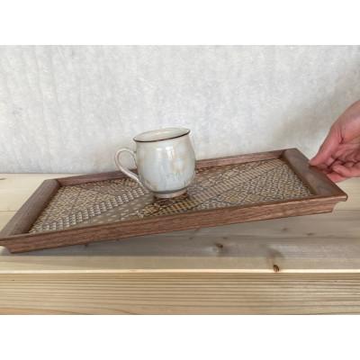 ふるさと納税 小田原市 【箱根寄木細工】色々なシーンで使えるお盆　長角盆 大　小寄木柄 |  | 01