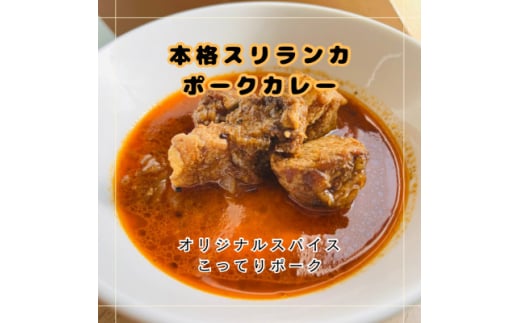 本格スリランカ ポークカリー 愛知県岡崎市産 3個セット【1625896】