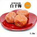 【ふるさと納税】紀州南高梅　白干梅　1.2kg　家庭用（B級、C級）