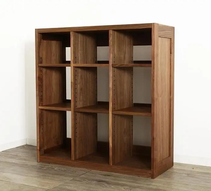 大川家具 ファイン 90cm ブックシェルフ 高さ95cm 天然木ウォールナット