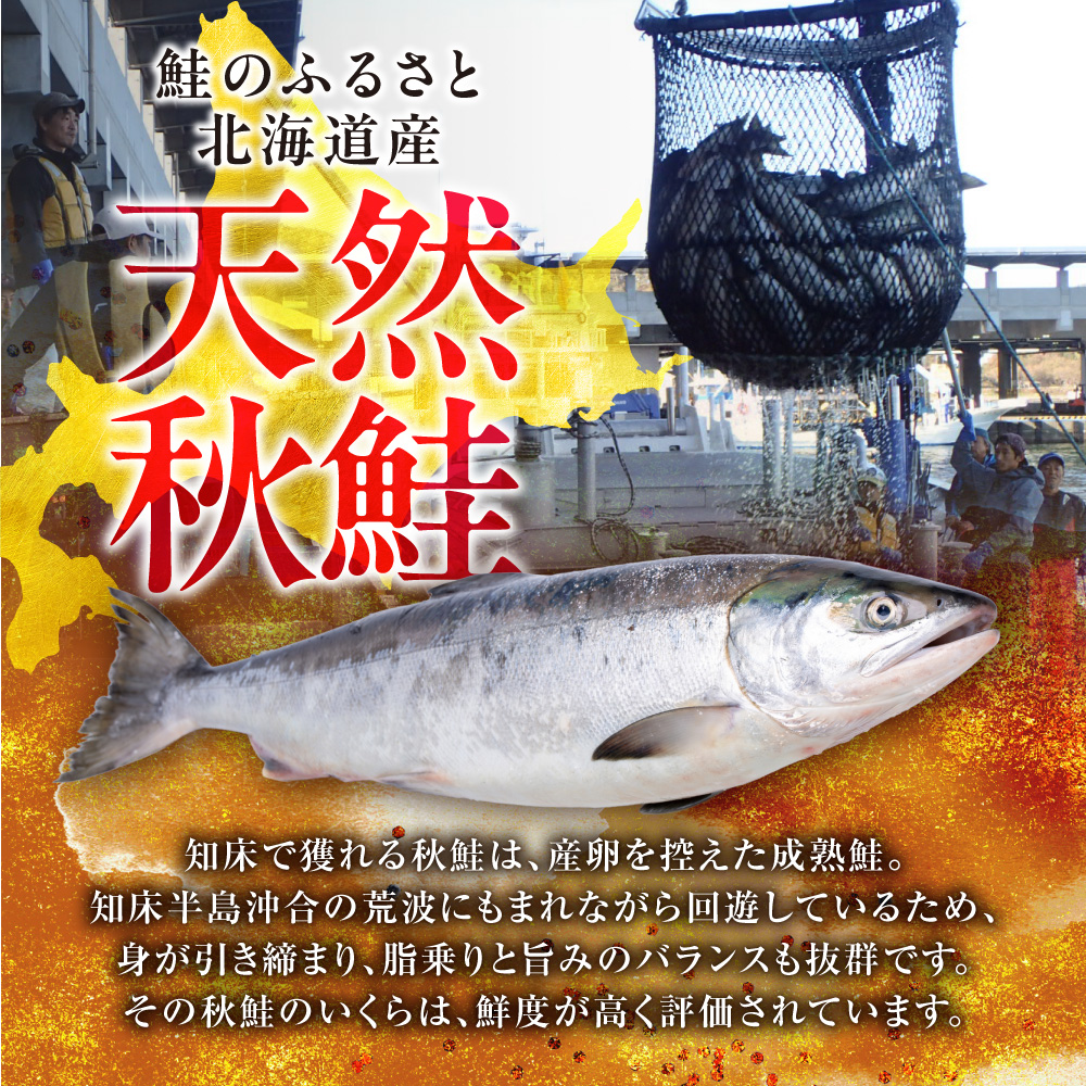 北海道産　鮭いくら正油漬　500g