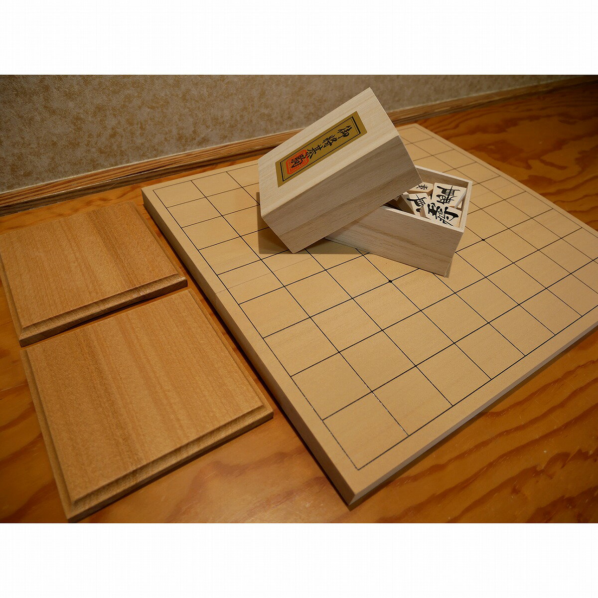 【ふるさと納税】SS-16【将棋盤】新桂7号接合折盤セット 折りたたみ 持ち運び ポータブル 将棋 初心者 入門 茨城木工 国産 送料無料 茨城県 神栖市 茨城県神栖市
