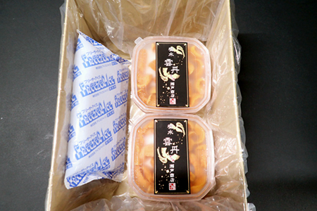 無添加むきたてムラサキウニ塩水パック50～60g×2P[5月初旬以降発送] A-11200