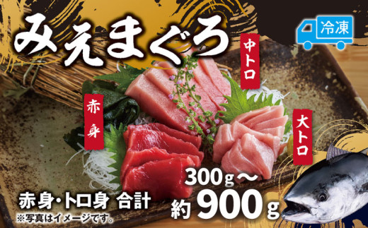 
            先行予約 マグロ 詰め合わせ 300g ～ 900g 本まぐろ 本鮪 刺身 刺し身 マグロ丼 海鮮丼 大トロ 中トロ トロ 赤身 国産 養殖 みえまぐろ 三重 南伊勢町 伊勢 志摩
          