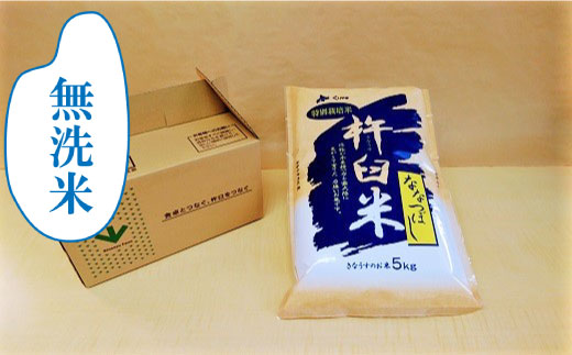 【無洗米6ヶ月定期便】特別栽培「きなうす米」ななつぼし5kg×6回