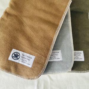 スビンゴールド綿毛布　キャメル　2枚セット（009_5099）