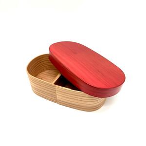 【チェリーピンク】九州杉 国産 カラー 曲げわっぱ 被せ蓋 弁当箱 まげわっぱ