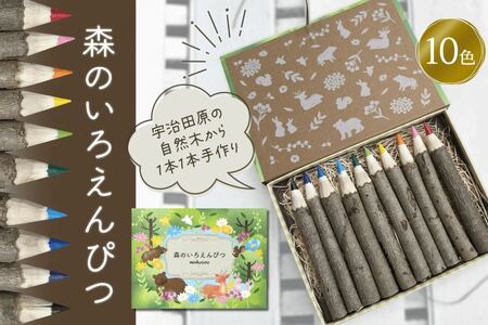 色鉛筆 森のいろえんぴつ 木製 知育玩具 色鉛筆