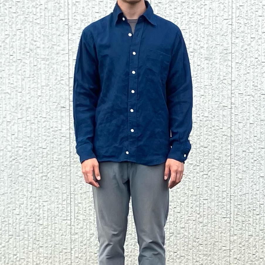 藍染シャツ（男女兼用）LLサイズ