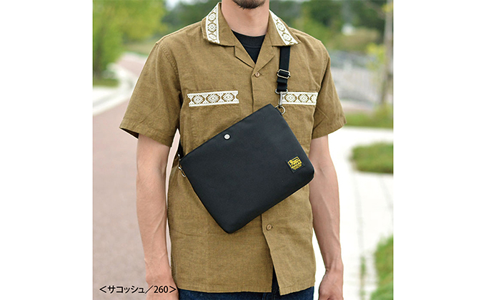 サコッシュ／260　バンナイズ バリスティック ナイロン ブラック 斜め掛け 耐久性 お散歩 買い物 お出かけ