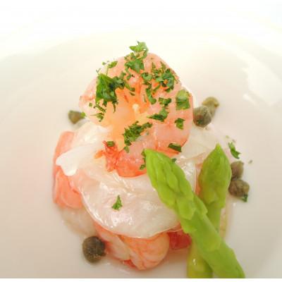 ふるさと納税 長浜市 【マリネ食べ比べセット】えび×エビ・帆立シーフード 2種×各250g  計500gセット |  | 01