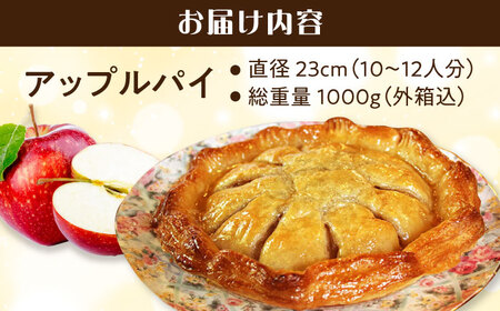 【着日指定必須】アップルパイ 1ホール(直径23cm) / アップルパイ ケーキ りんご パイ 洋菓子 スイーツ / 大村市 / 大又農園野の実[ACZO003]