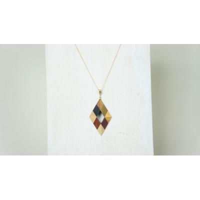 ふるさと納税 日南町 WoodCrystalダイヤネックレス