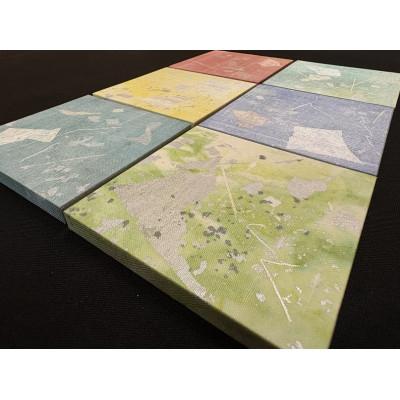 ふるさと納税 中野市 箔アートプレート三寸(裏面マグネット仕込み)　6枚選-4 |  | 01