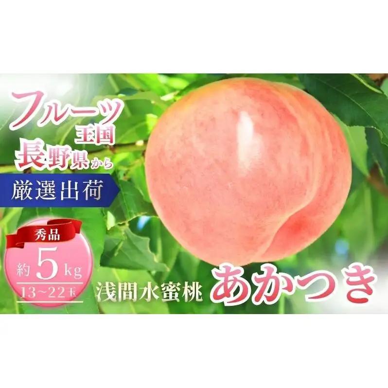桃 あかつき 約5kg 13～22玉 フルーツ 果物 白桃