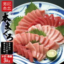 【ふるさと納税】 本マグロ（養殖） トロ＆赤身セット 3kg 【配送時期が選べる】 / 中トロ 中とろ まぐろ マグロ 鮪 赤身 柵 じゃばら 予約 海鮮 大トロ 柵 冷凍 【串本町×北山村】