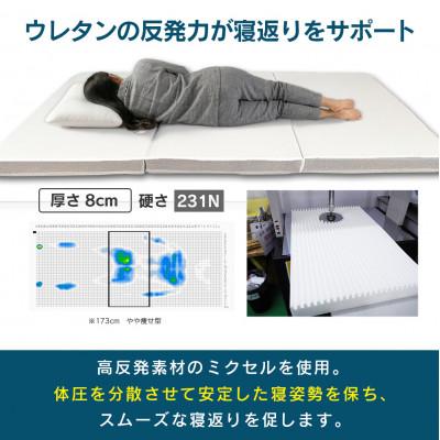 ふるさと納税 北広島町 キタヒロマットレスシロ厚め(セミダブル)　環境にやさしいリボーンマットレス |  | 01