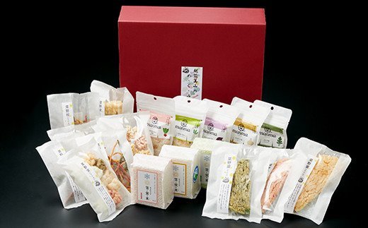 【ふるさと納税】越前美山のめ・ぐ・み【詰め合わせ セット 米 こしひかり かきもち】[A-040005] / かきもち 詰め合わせ セット あられ かりんとう ポン菓子 手作り 旬 野菜 コシヒカリ もち米 色どり 送料無料