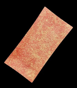 波レクタングルプレート 乱糸(マット仕上げ)本朱