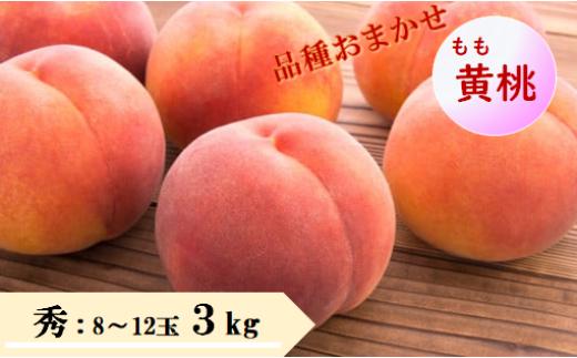 08-08-047　もも（品種おまかせ黄桃）3kg