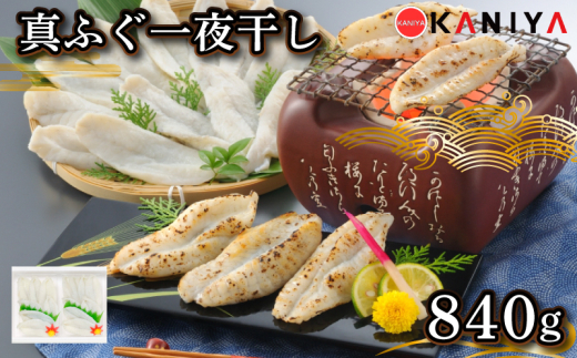 ふぐ 一夜干し 840g 420g × 2パック 小分け 真ふぐ 干物 まふぐ 海鮮 魚介類 鮮魚 フグ 魚介 マフグ 一夜干し おすすめ おかず おつまみ ご飯のお供 蟹屋 KNY-F12 下関 山口 《蟹屋：KNY》